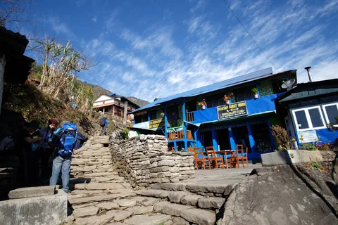Handpicked Lodge in Nepal | Safari Sutra Holidays Mountain lodge with Himalayan views in Nepal — where to stay on Nepal tour packages | Safari Sutra Holidays