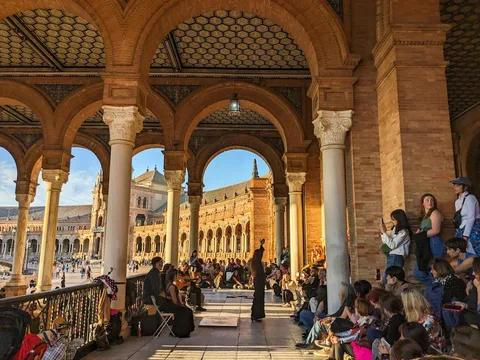 Flamenco in Seville on Spain Cultural Tour | Safari Sutra Holidays Flamenco dancer performing in Seville Spain — cultural experiences on India to Spain tours | Safari Sutra