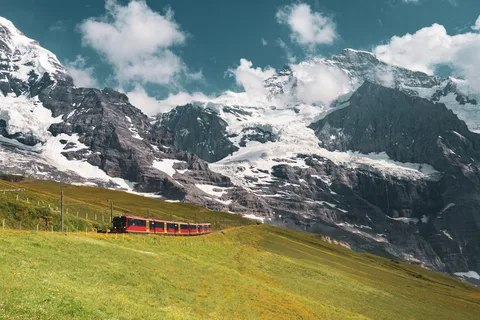 Jungfraujoch Alpine Railway Switzerland | Safari Sutra Holidays Jungfraujoch cogwheel railway Switzerland alps — Switzerland tour packages from India | Safari Sutra