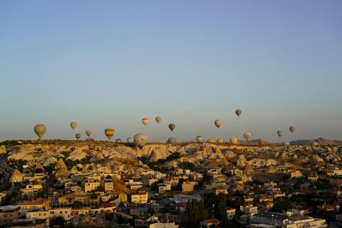 Cappadocia Hot Air Balloon Experience | Safari Sutra Holidays Hot air balloon flight over Göreme Valley Cappadocia Turkey — Safari Sutra tour packages from India