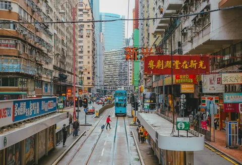 Hong Kong Old Soul: 4 Nights Cultural Immersion | Safari Sutra Holidays Hong Kong historic double-decker tram colonial street — cultural immersion tour from India