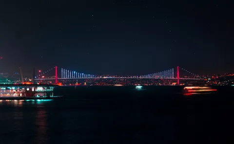 New Year in Turkey: Istanbul & Cappadocia | Safari Sutra Holidays Istanbul skyline lit up for New Year's Eve over the Bosphorus